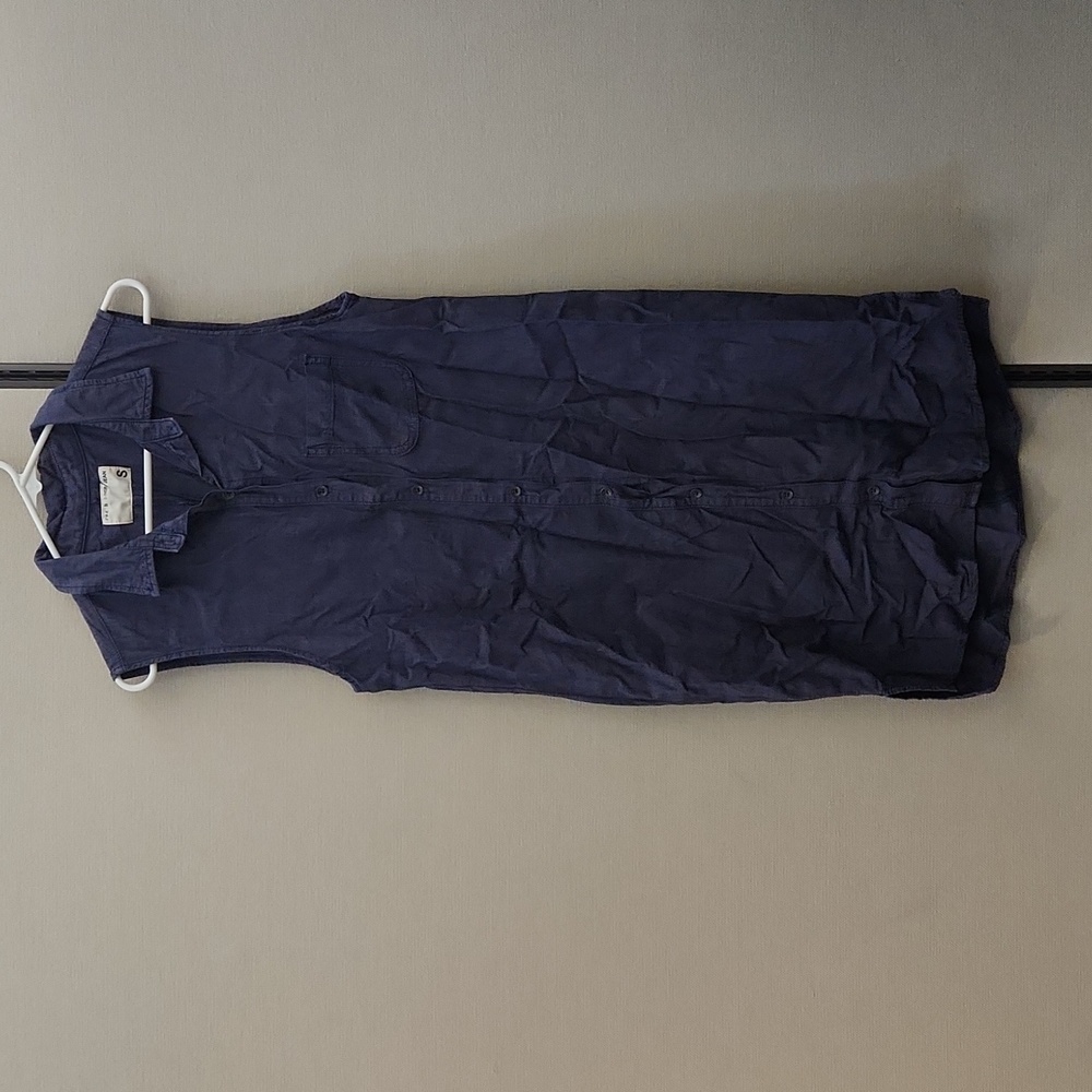 Rag & Bone Chambray Sleeveless Shirt Dress Size Small - Picture 2 of 15